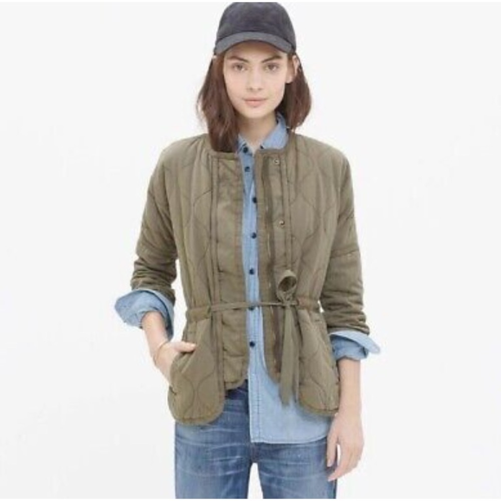 Madewell Quilted Military Liner Jacket